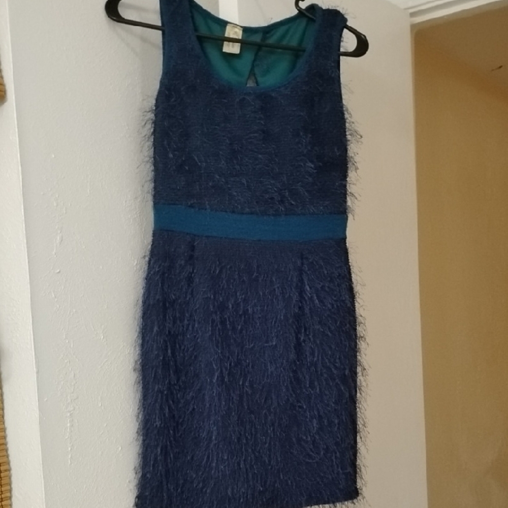Mulata USA Small Mohair Turquoise Y2K Vintage Dress